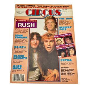 Circus Magazine John Cougar‎ Ozzy Black Sabbath Rock Nov 1982
